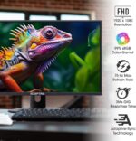 Sceptre 24-inch Professional Thin 1080p LED Monitor 99% sRGB 2x HDMI VGA Build-in Speakers, Machine Black (E248W-19203R Series) - Image 4