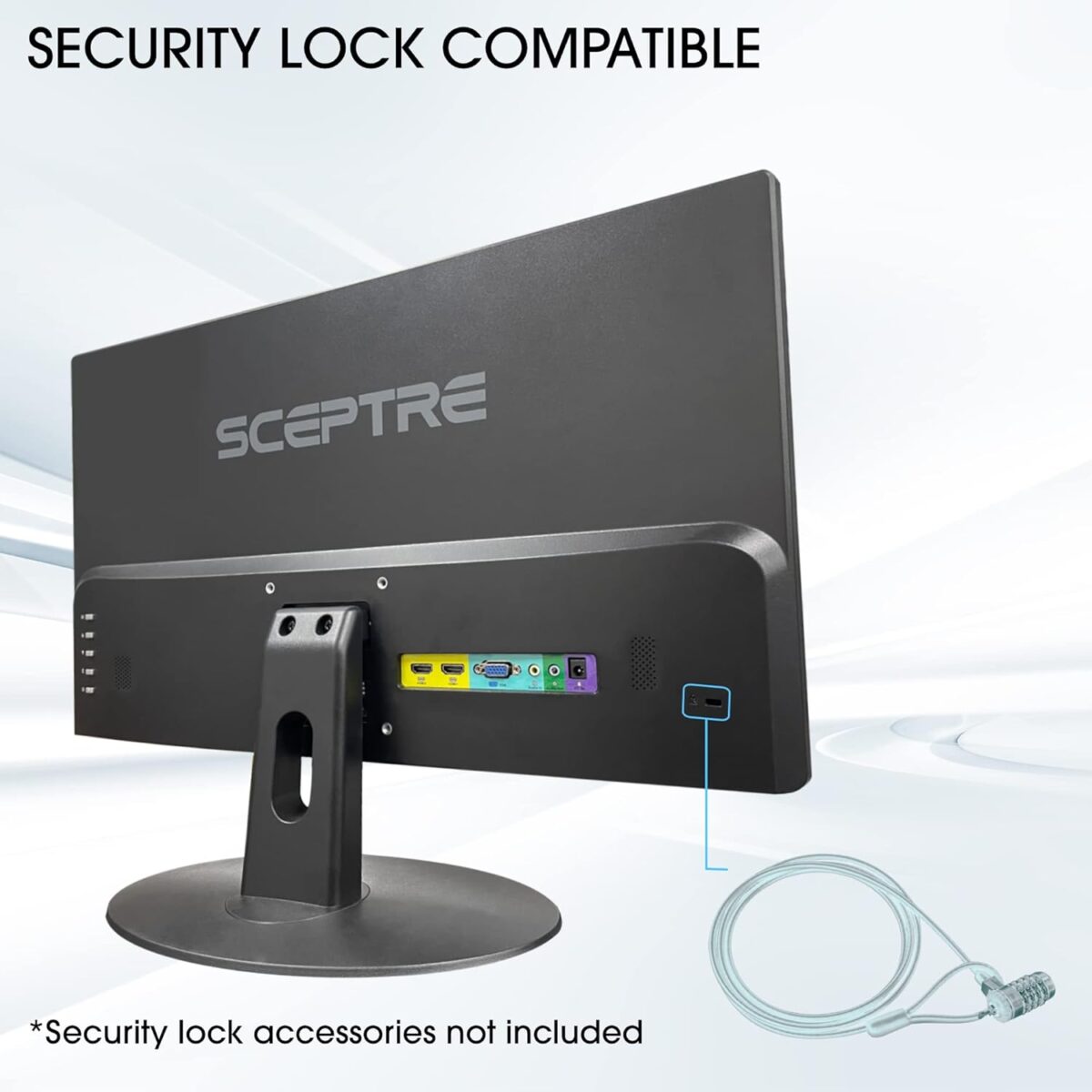 Sceptre 24-inch Professional Thin 1080p LED Monitor 99% sRGB 2x HDMI VGA Build-in Speakers, Machine Black (E248W-19203R Series) - Image 9