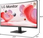 LG 32MR50C-B Curved Monitor 32-Inch FHD 100Hz AMD FreeSync OnScreen Control Dynamic Action Sync Black Stabilizer Tilt Stand (HDMI) - Black - Image 11