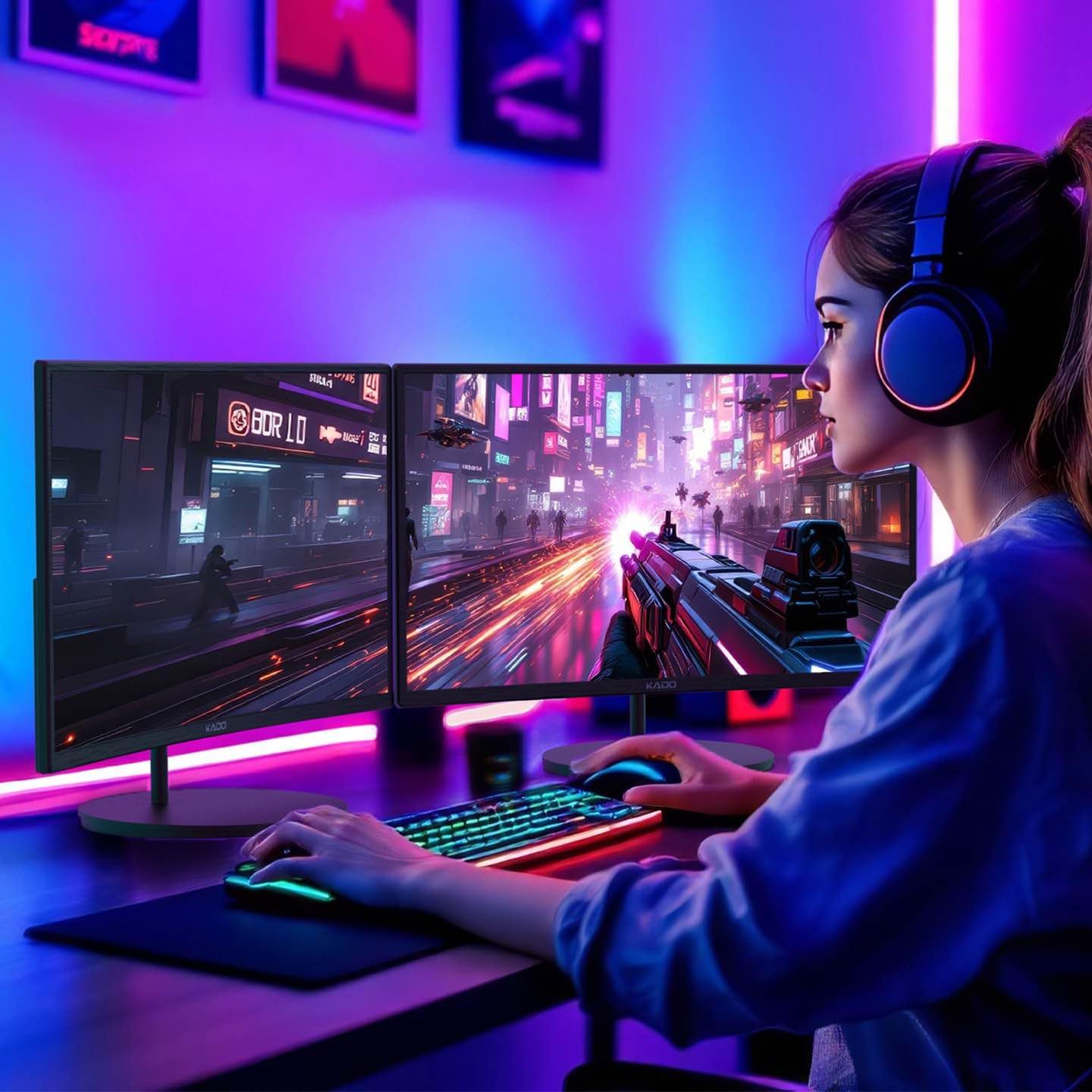 1759520592_Kado-Dual-Monitor-Setup-2-Pack-24-Curved-1920x1080-Computer-Monitor-1500R-75Hz-VESA-Mount-HDMI-Office-Gaming-Hybrid-Built-in-Speakers-C24X-Dual-Series.jpg Kado Dual Monitor Setup - 2-Pack 24" Curved 1920x1080 Computer Monitor 1500R 75Hz VESA Mount HDMI Office Gaming Hybrid Built-in Speakers (C24X Dual Series) - Image 6