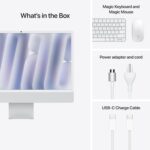 Apple 2024 iMac All-in-One Desktop Computer with M4 chip with 8-core CPU and 8-core GPU: Built for Apple Intelligence, 24-inch Retina Display, 16GB Unified Memory, 256GB SSD Storage; Silver - Image 7