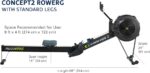 Concept2 RowErg Indoor Rowing Machine - PM5 Monitor, Device Holder, Adjustable Air Resistance, Easy Storage - Image 8