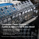 Kenmore 24" Built-in Stainless Steel Tub Dishwasher SmartWash, UltraWash, SmartDry Plus, MoreSpace Adjustable Rack, Energy Star Certified, Fingerprint Resistant - Image 4