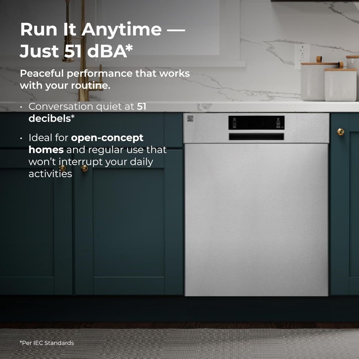Kenmore 24" Built-in Stainless Steel Tub Dishwasher SmartWash, UltraWash, SmartDry Plus, MoreSpace Adjustable Rack, Energy Star Certified, Fingerprint Resistant - Image 8