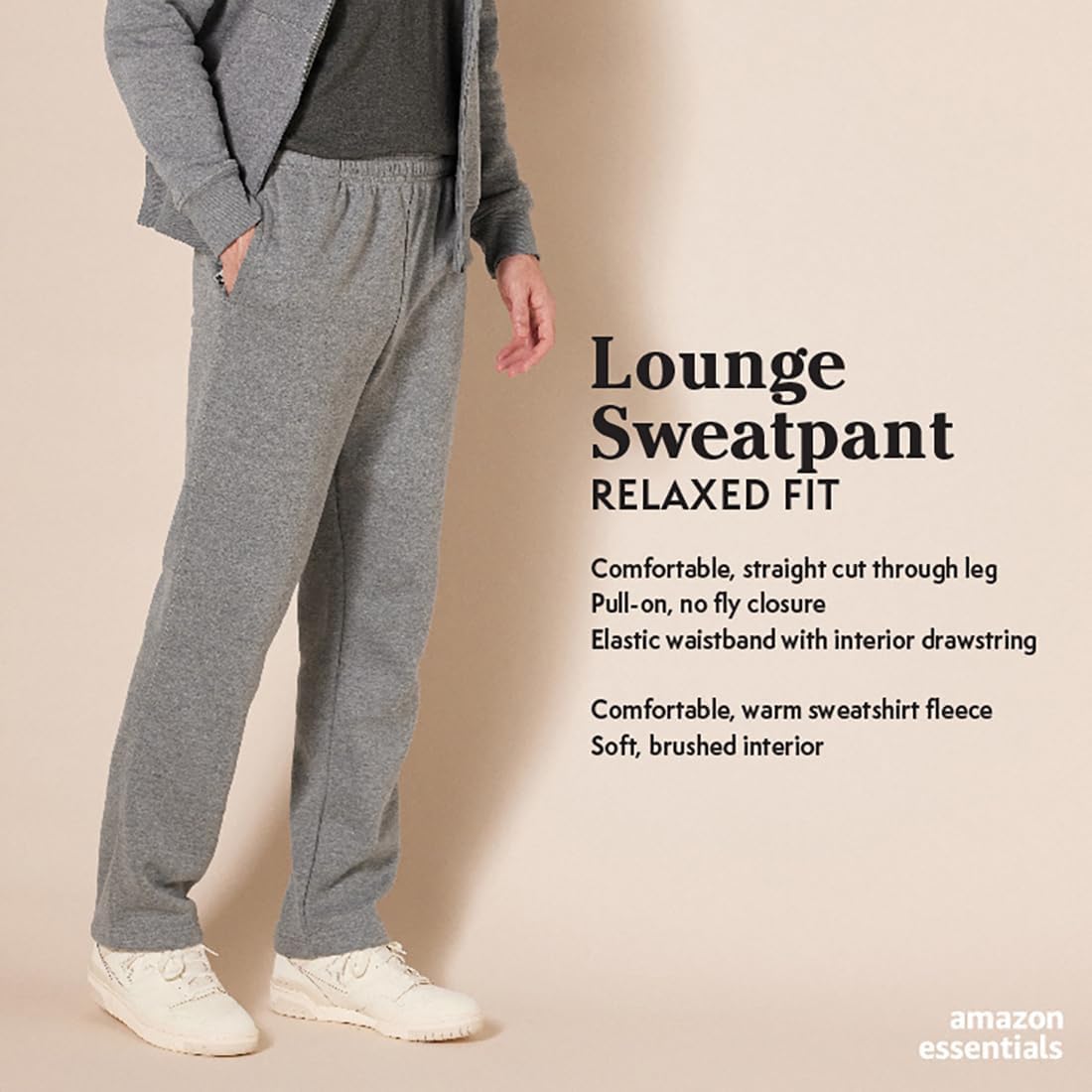 1759520770_Amazon-Essentials-Mens-Fleece-Open-Bottom-Sweatpant-Available-in-Big-Tall.jpg Amazon Essentials Men's Fleece Open Bottom Sweatpant (Available in Big & Tall) - Image 3