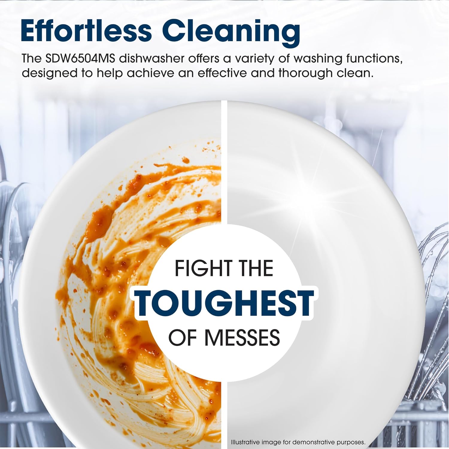 1759520789_Sharp-SDW6504MS-Stainless-Steel-Dishwasher-24-inch-Pocket-Handle-52-dB-Hybrid-Tub-12-Place-Settings-5-Cycles-Heated-Dry.jpg Sharp SDW6504MS Stainless Steel Dishwasher, 24-inch Pocket Handle, 52 dB, Hybrid Tub, 12 Place Settings, 5 Cycles, Heated Dry - Image 6