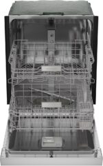Sharp SDW6504MS Stainless Steel Dishwasher, 24-inch Pocket Handle, 52 dB, Hybrid Tub, 12 Place Settings, 5 Cycles, Heated Dry - Image 9
