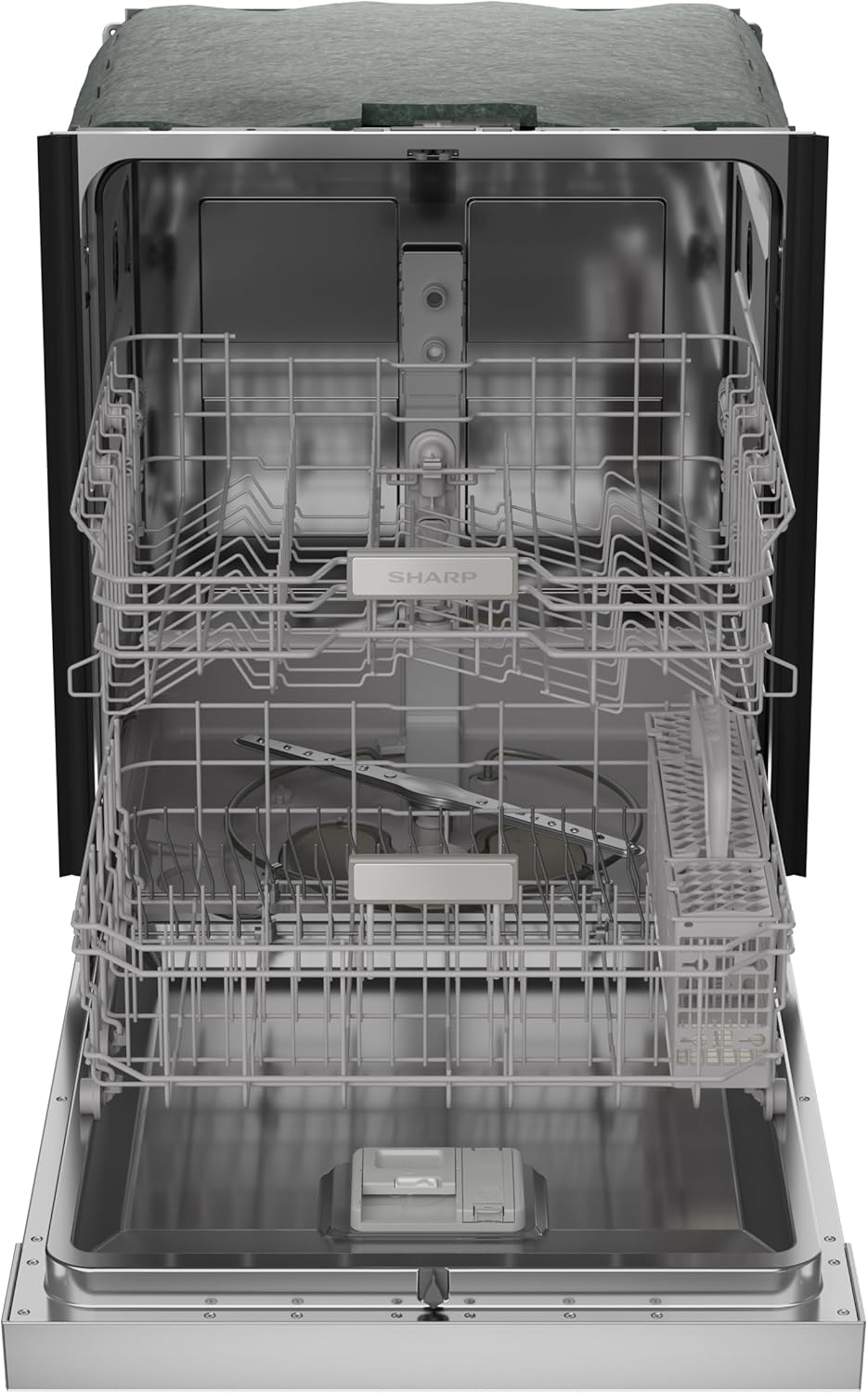 1759520800_Sharp-SDW6504MS-Stainless-Steel-Dishwasher-24-inch-Pocket-Handle-52-dB-Hybrid-Tub-12-Place-Settings-5-Cycles-Heated-Dry.jpg Sharp SDW6504MS Stainless Steel Dishwasher, 24-inch Pocket Handle, 52 dB, Hybrid Tub, 12 Place Settings, 5 Cycles, Heated Dry - Image 9