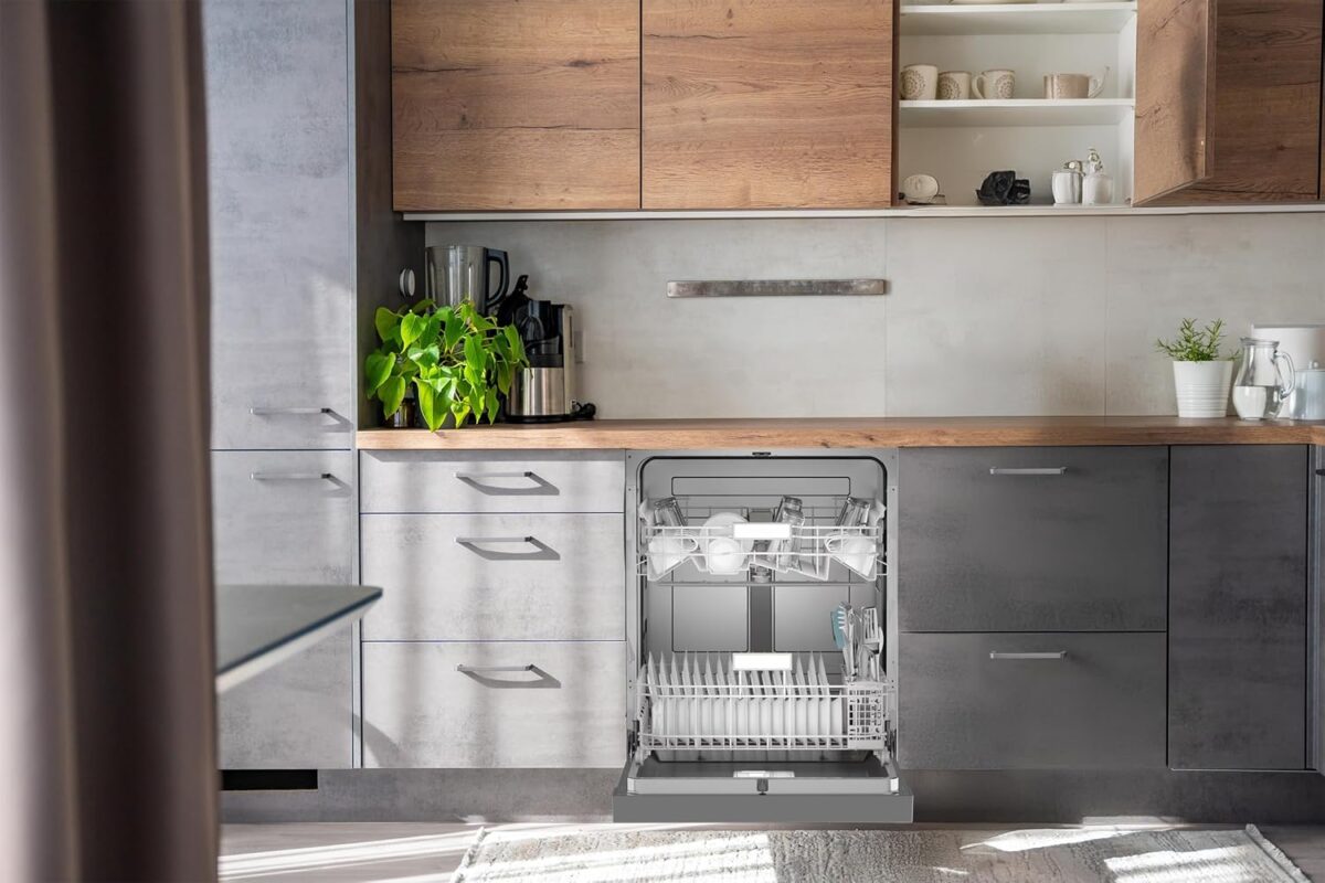 Sharp SDW6504MS Stainless Steel Dishwasher, 24-inch Pocket Handle, 52 dB, Hybrid Tub, 12 Place Settings, 5 Cycles, Heated Dry - Image 16