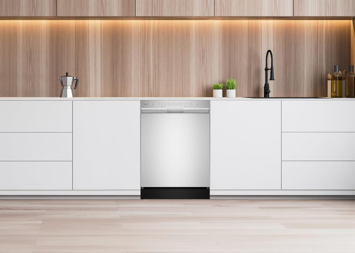 Sharp SDW6504MS Stainless Steel Dishwasher, 24-inch Pocket Handle, 52 dB, Hybrid Tub, 12 Place Settings, 5 Cycles, Heated Dry - Image 17