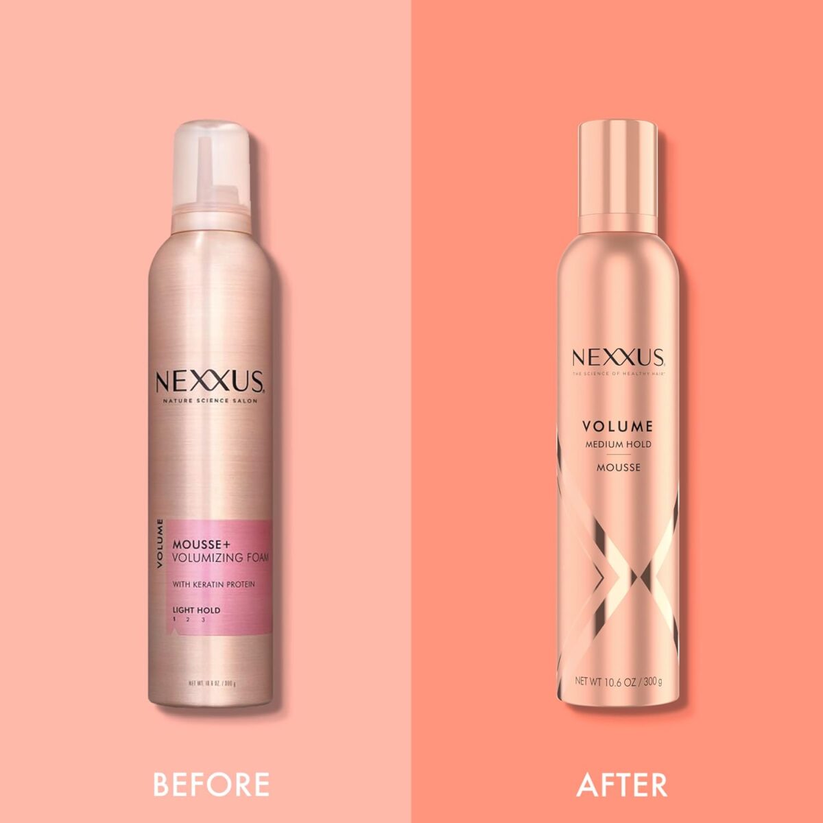 Nexxus Medium Hold Mousse Volume for a Light, Flexible Hold, with StyleProtect Technology 10.6 oz - Image 7