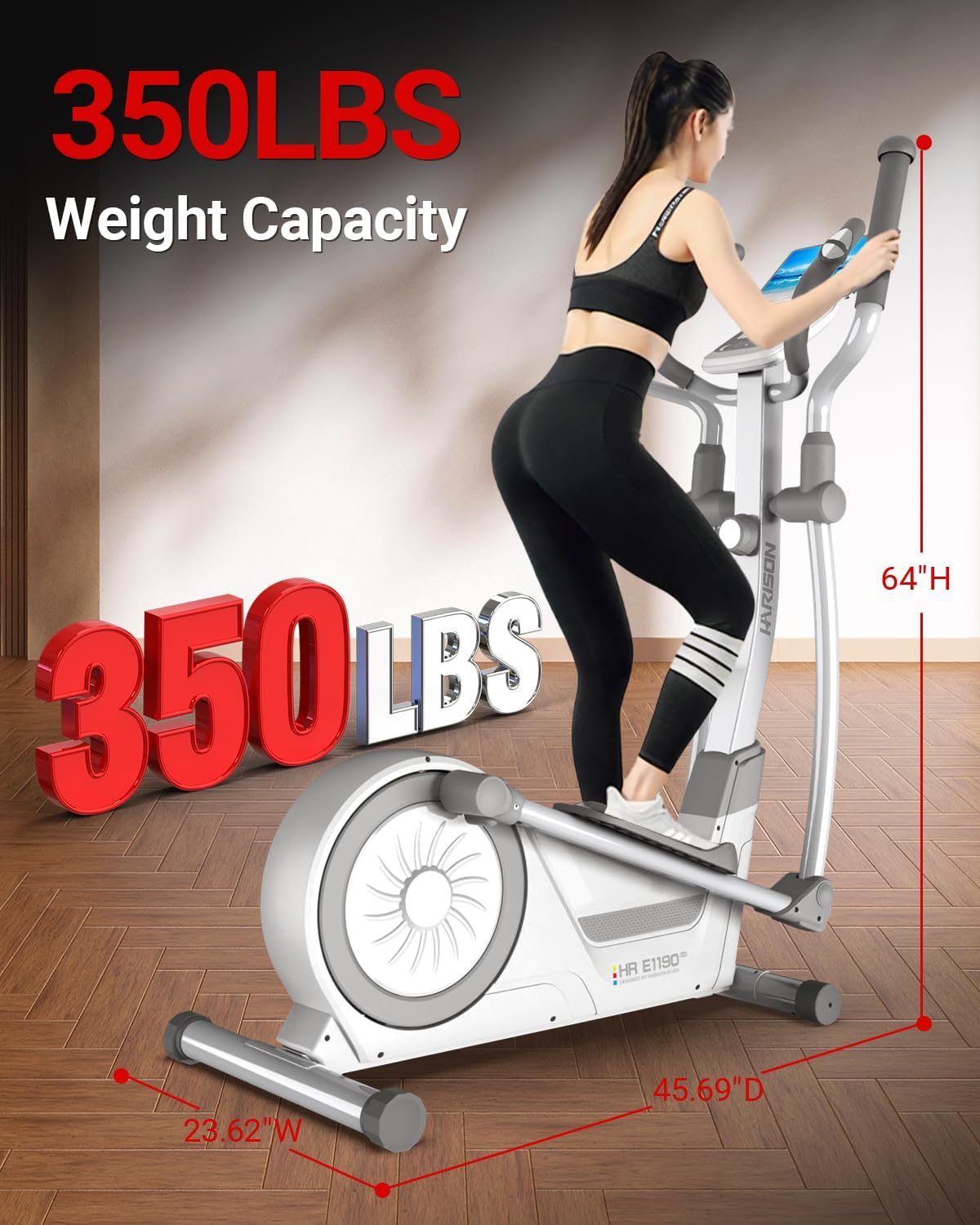 1759601786_HARISON-Elliptical-Machine-for-Home-350-LBS-Capacity-Magnetic-Elliptical-Exercise-Machine-with-16-Level-Resistance-Control-Elliptical-Trainer-with-HARISON-Bluetooth.jpg HARISON Elliptical Machine for Home 350 LBS Capacity, Magnetic Elliptical Exercise Machine with 16-Level Resistance Control, Elliptical Trainer with HARISON Bluetooth - Image 7