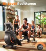 YOSUDA Magnetic/Water Rowing Machine for Home - Rower Machine Use with Bluetooth, App Supported, Rowing Machine for Taller Power Athletes, Comfortable Seat Cushion - Image 5