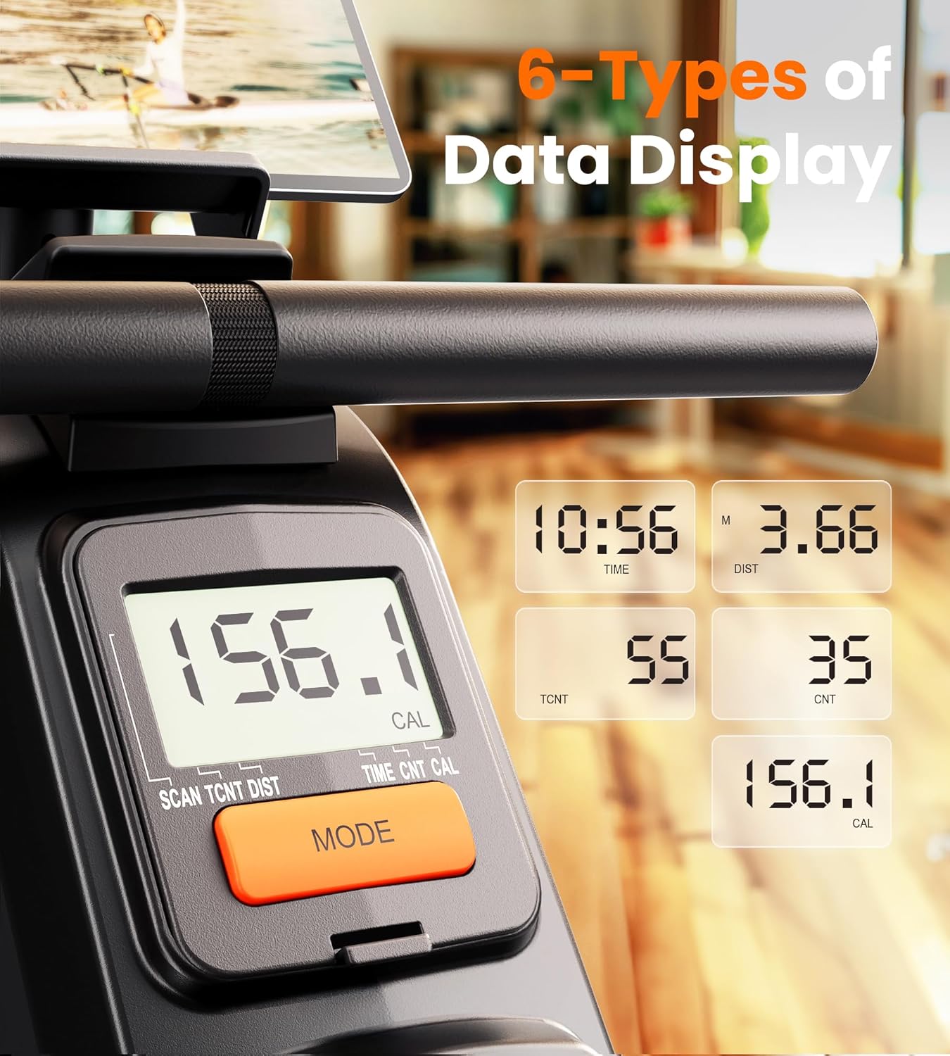 1759601859_YOSUDA-MagneticWater-Rowing-Machine-for-Home-Rower-Machine-Use-with-Bluetooth-App-Supported-Rowing-Machine-for-Taller-Power-Athletes-Comfortable-Seat-Cushion.jpg YOSUDA Magnetic/Water Rowing Machine for Home - Rower Machine Use with Bluetooth, App Supported, Rowing Machine for Taller Power Athletes, Comfortable Seat Cushion - Image 6