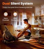 YOSUDA Magnetic/Water Rowing Machine for Home - Rower Machine Use with Bluetooth, App Supported, Rowing Machine for Taller Power Athletes, Comfortable Seat Cushion - Image 7