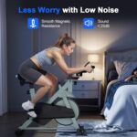 Superun Exercise Bike, Stationary Bikes for Home Gym with 32-Level Magnetic Resistance, 300LBS Capacity Indoor Cycling Bike with Comfortable Seat, LED Display - Image 4