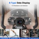 Superun Exercise Bike, Stationary Bikes for Home Gym with 32-Level Magnetic Resistance, 300LBS Capacity Indoor Cycling Bike with Comfortable Seat, LED Display - Image 7