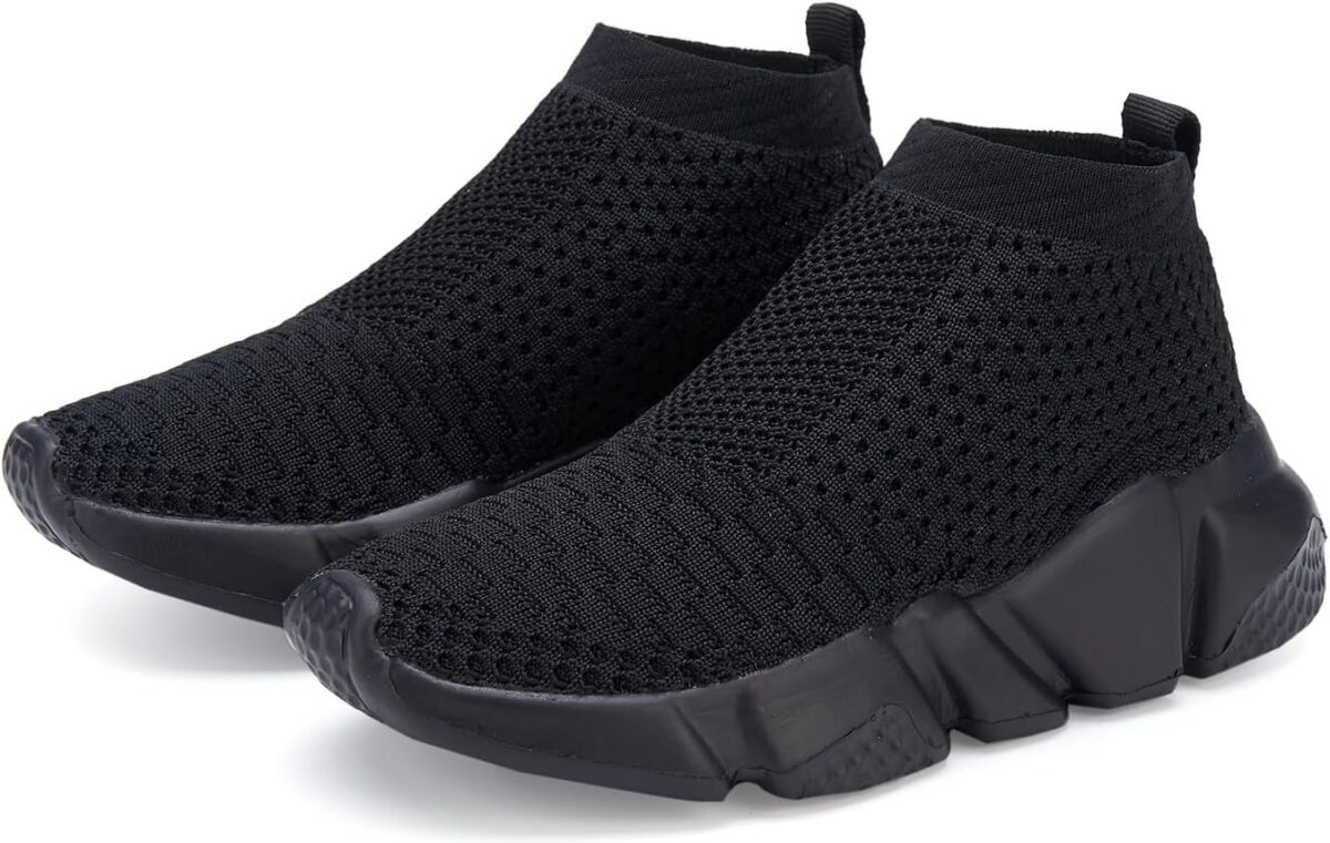 Santiro Boys Shoes Girls Sock Shoes Breathable Knit Slip On Shoes - Image 4