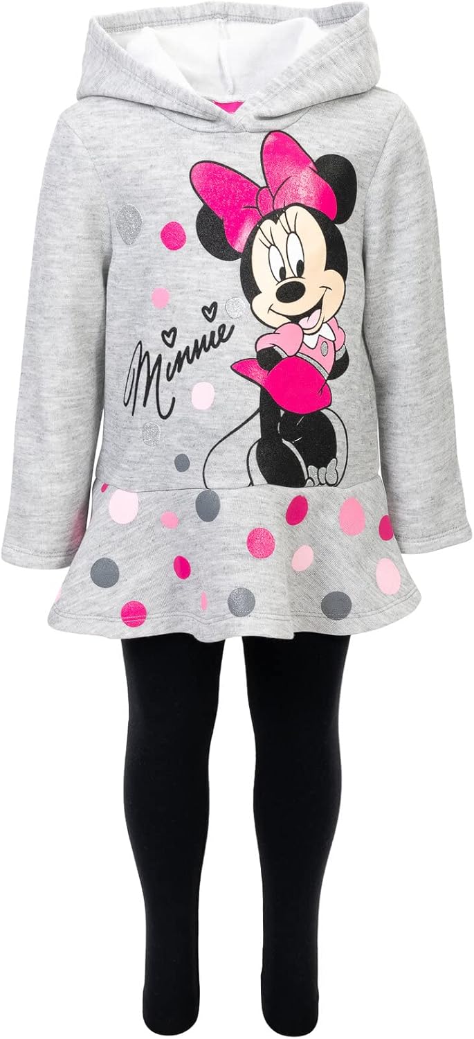 1759603182_Disney-Minnie-Mouse-Fleece-Pullover-Crossover-Hoodie-and-Leggings-Outfit-Set-Infant-to-Big-Kid-Sizes-12-Months-14-16.jpg Disney Minnie Mouse Fleece Pullover Crossover Hoodie and Leggings Outfit Set Infant to Big Kid Sizes (12 Months - 14-16) - Image 4