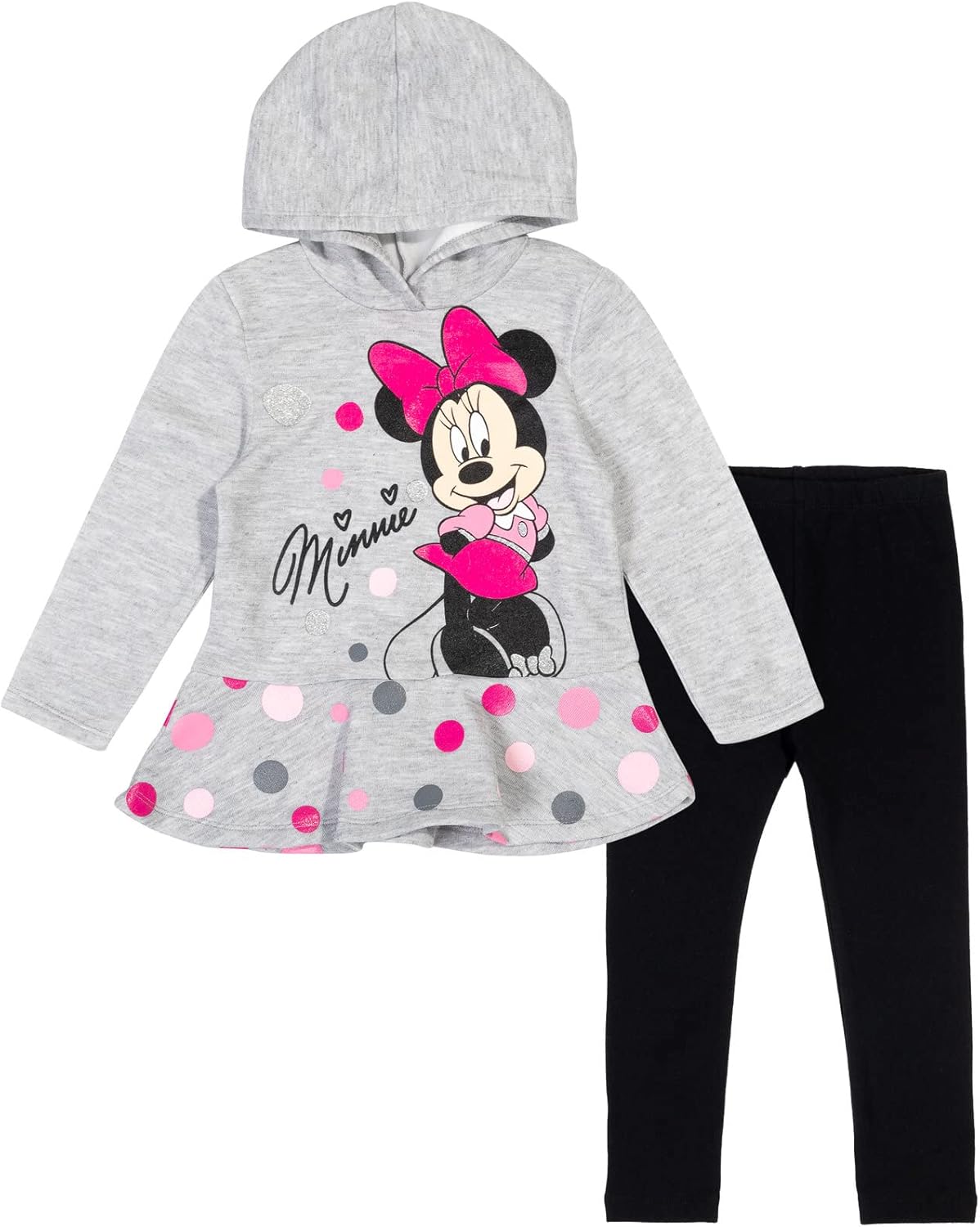 1759603187_Disney-Minnie-Mouse-Fleece-Pullover-Crossover-Hoodie-and-Leggings-Outfit-Set-Infant-to-Big-Kid-Sizes-12-Months-14-16.jpg Disney Minnie Mouse Fleece Pullover Crossover Hoodie and Leggings Outfit Set Infant to Big Kid Sizes (12 Months - 14-16) - Image 8