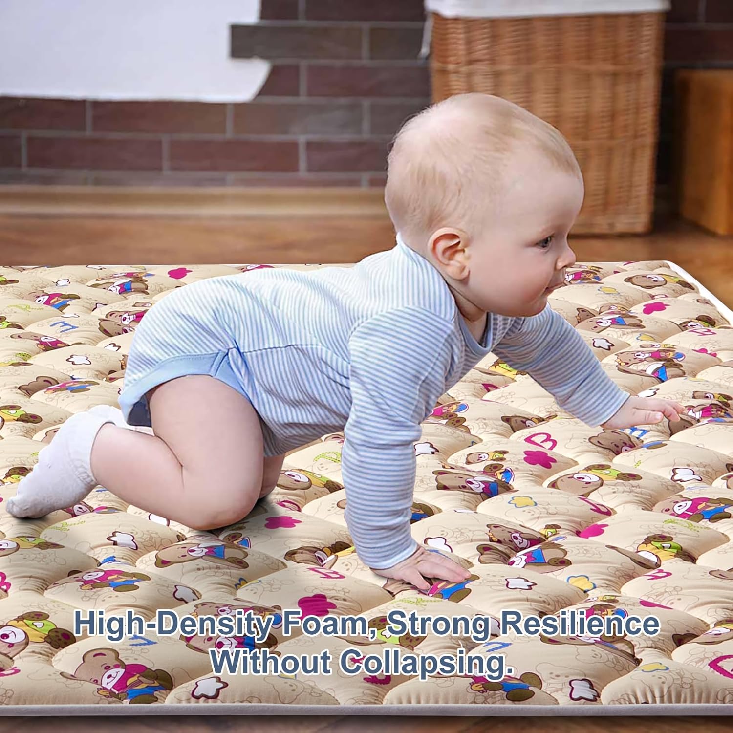 1759603725_Baby-Play-Mat-71-X-59Premium-Thicker-Foam-One-Piece-Crawling-Mat-Machine-Washable-Extra-Large-Anti-Slip-Activity-Playmat-for-Babies-Toddlers-Infants.jpg Baby Play Mat - 71" X 59",Premium Thicker Foam One-Piece Crawling Mat, Machine Washable, Extra Large Anti-Slip Activity Playmat for Babies, Toddlers & Infants - Image 5