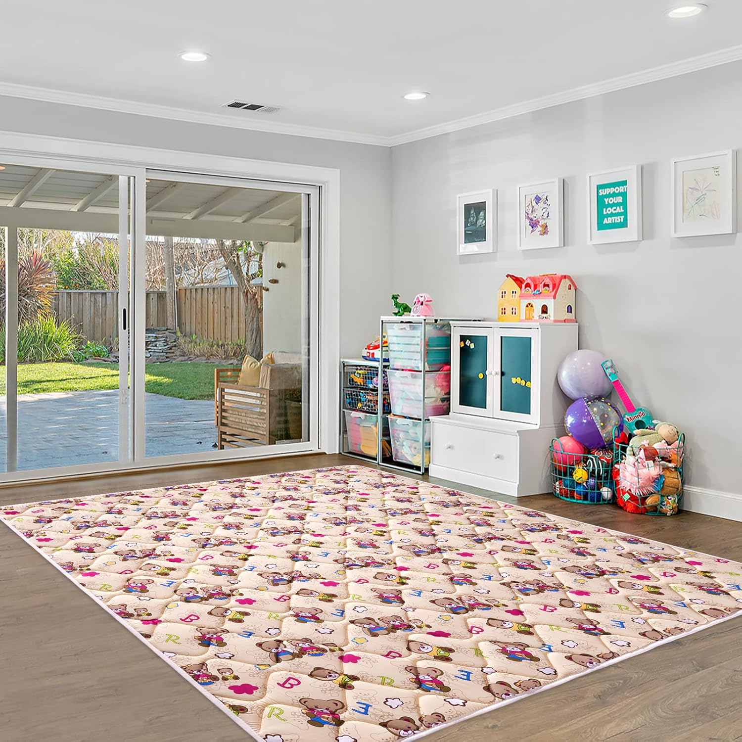 1759603734_Baby-Play-Mat-71-X-59Premium-Thicker-Foam-One-Piece-Crawling-Mat-Machine-Washable-Extra-Large-Anti-Slip-Activity-Playmat-for-Babies-Toddlers-Infants.jpg Baby Play Mat - 71" X 59",Premium Thicker Foam One-Piece Crawling Mat, Machine Washable, Extra Large Anti-Slip Activity Playmat for Babies, Toddlers & Infants - Image 8