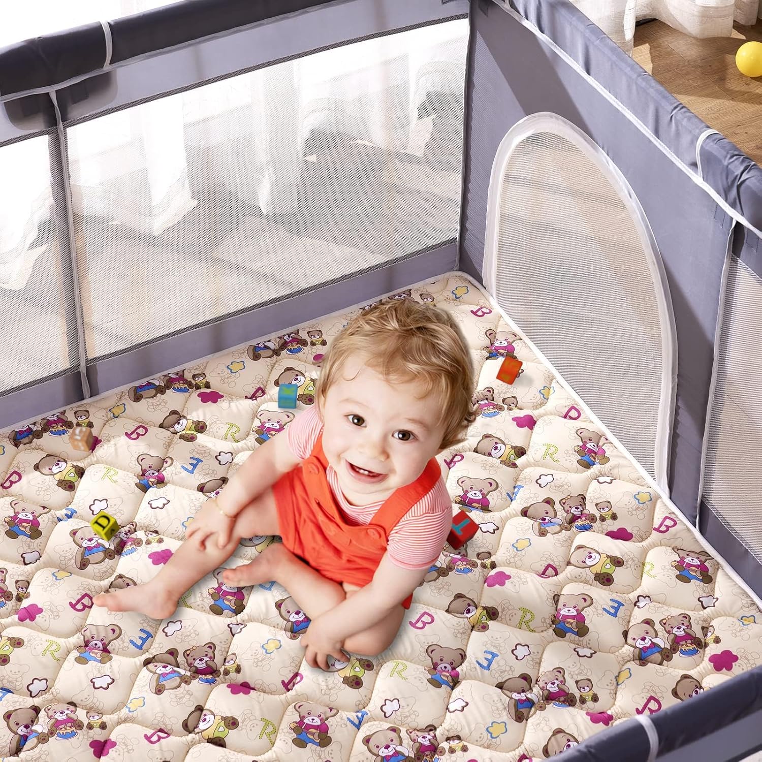 1759603736_Baby-Play-Mat-71-X-59Premium-Thicker-Foam-One-Piece-Crawling-Mat-Machine-Washable-Extra-Large-Anti-Slip-Activity-Playmat-for-Babies-Toddlers-Infants.jpg Baby Play Mat - 71" X 59",Premium Thicker Foam One-Piece Crawling Mat, Machine Washable, Extra Large Anti-Slip Activity Playmat for Babies, Toddlers & Infants - Image 9