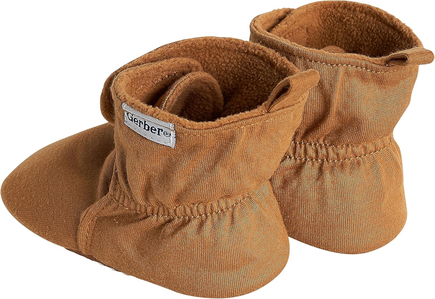 1759604178_Gerber-Baby-Fleece-Lined-Wrap-Fasten-Non-Skid-Soft-Slipper-Booties.jpg Gerber Baby Fleece Lined Wrap Fasten Non Skid Soft Slipper Booties - Image 3