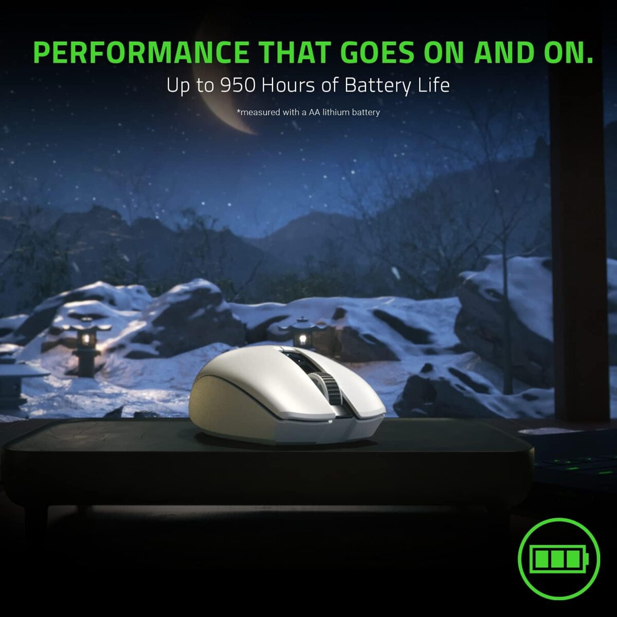 Razer Orochi V2 Mobile Wireless Gaming Mouse: Ultra Lightweight - 2 Wireless Modes - Up to 950hrs Battery Life - Mechanical Mouse Switches - 5G Advanced 18K DPI Optical Sensor - White - Image 5