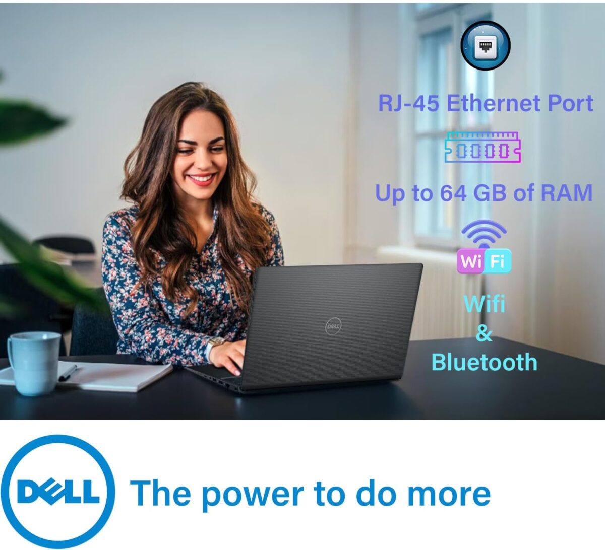 Dell Vostro 15.6" FHD Business Laptop, 6-Core Intel Core i3 (Up to 4.4GHz), 64GB RAM, 2TB SSD, Windows 11 Pro with Microsoft Office, RJ-45, SD Card Reader, HDMI, Wi-Fi 6, w/WOWPC Bundle - Image 5