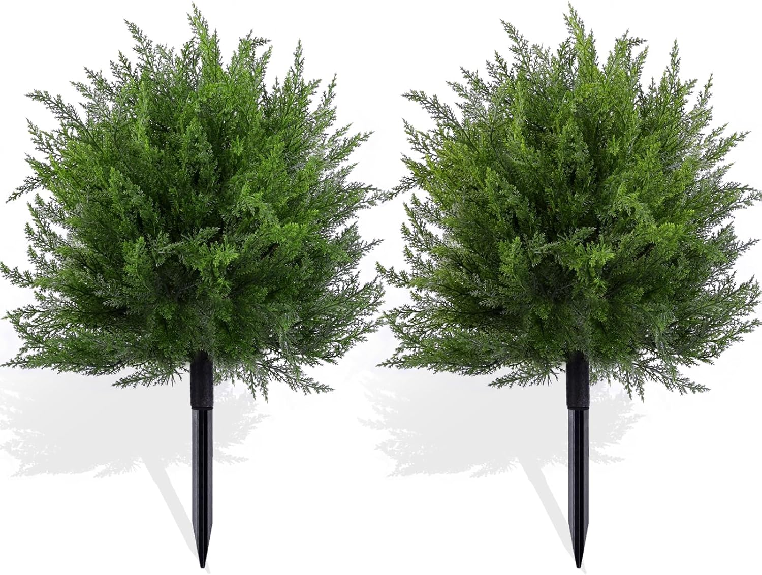 1759607009_23.6-Artificial-Cypress-Topiary-Outdoor-Plants-with-Spike-2-Pack-Faux-Cedar-Bushes-UV-Resistant-Fake-Shrubs-for-Front-Porch-Decor-Cedar-Topiary-Ball-Trees.jpg 23.6" Artificial Cypress Topiary Outdoor Plants with Spike, 2 Pack Faux Cedar Bushes UV Resistant Fake Shrubs for Front Porch Décor (Cedar Topiary Ball Trees) - Image 9