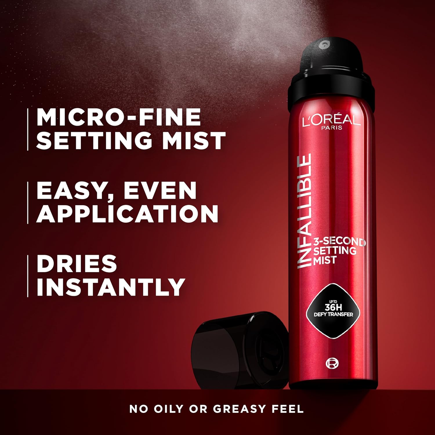 1759607411_LOreal-Paris-Infallible-3-Second-Setting-Spray-Mist-Microfine-Mist-for-up-to-36HR-Wear-Clear-1.76-oz.jpg L'Oreal Paris Infallible 3-Second Setting Spray Mist, Microfine Mist for up to 36HR Wear, Clear, 1.76 oz - Image 5