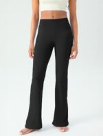 Women's Yoga Pants Bootcut Flare Leggings Flared Bell Bottom Leggings High-Waisted Workout Pants Tummy Control - Image 3