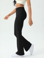 Women's Yoga Pants Bootcut Flare Leggings Flared Bell Bottom Leggings High-Waisted Workout Pants Tummy Control - Image 4