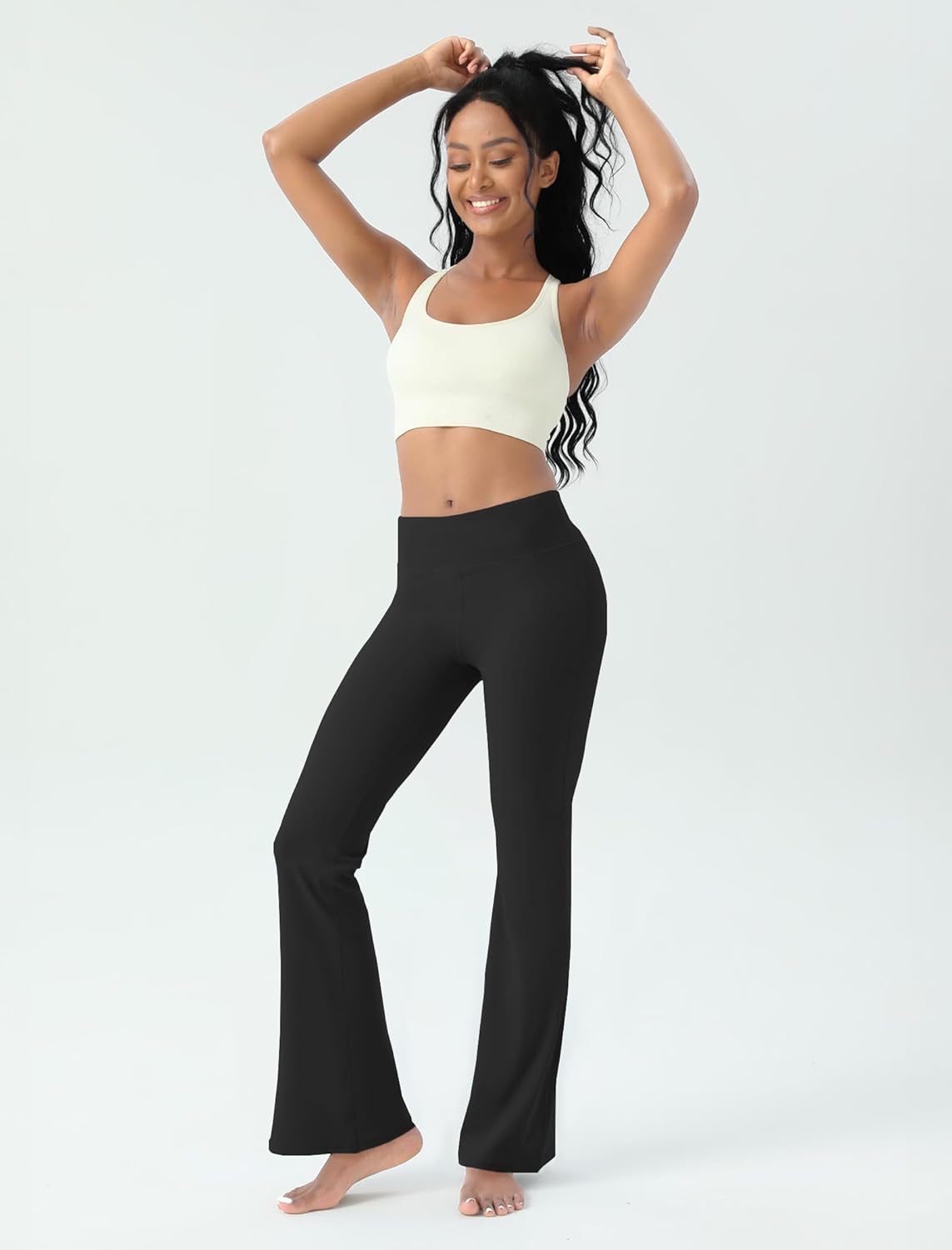 1759607822_Womens-Yoga-Pants-Bootcut-Flare-Leggings-Flared-Bell-Bottom-Leggings-High-Waisted-Workout-Pants-Tummy-Control.jpg Women's Yoga Pants Bootcut Flare Leggings Flared Bell Bottom Leggings High-Waisted Workout Pants Tummy Control - Image 6