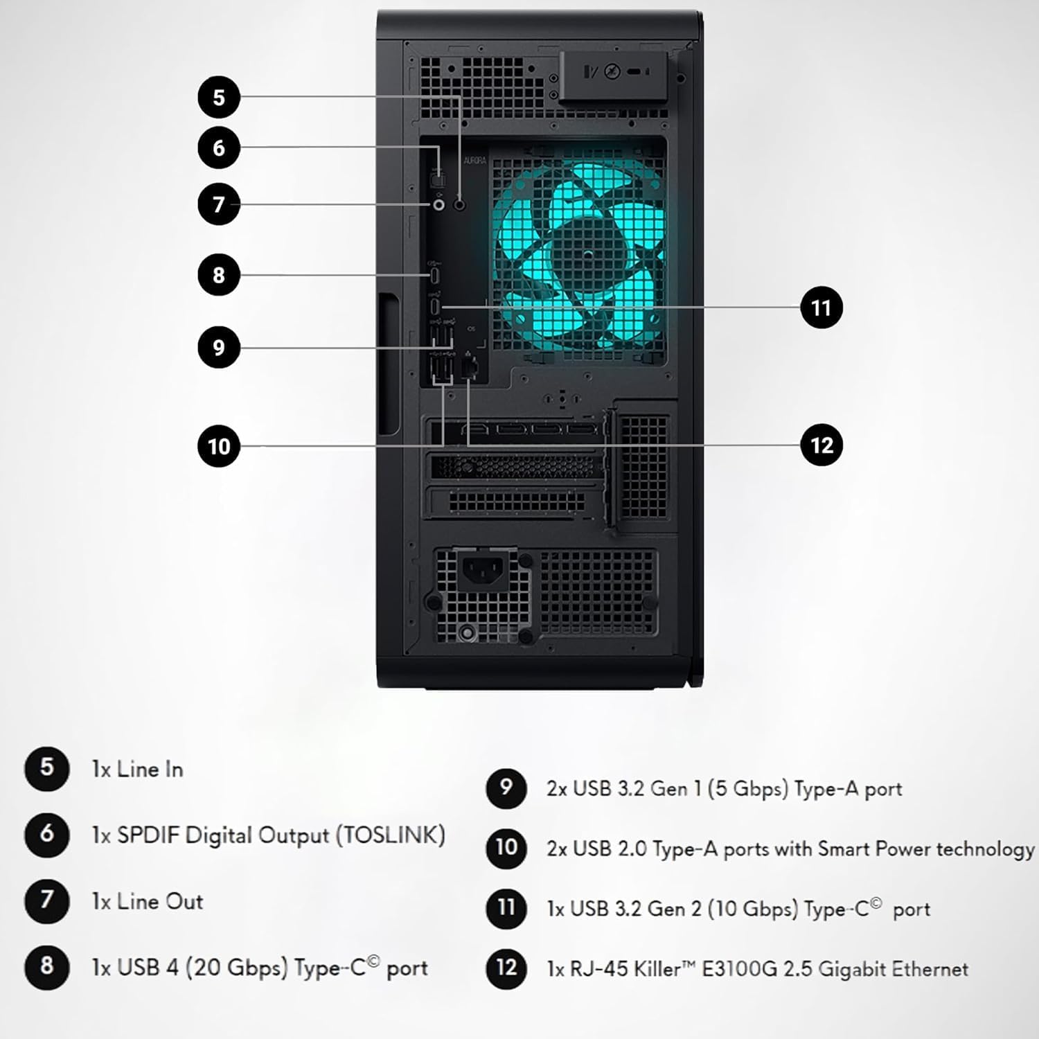 1759683246_Alienware-2025-Aurora-R16-Gaming-Desktop-PC-Intel-24-Core-Ultra-9-285K-NVIDIA-RTX-5080-16GB-GDDR7-Graphics-32GB-DDR5-2TB-SDD-2TB-HDD-WiFi-7-Win-11-Pro-1000W-Liquid-Cooled-wAccessories.jpg Alienware 2025 Aurora R16 Gaming Desktop PC - Intel 24-Core Ultra 9 285K, NVIDIA RTX 5080 16GB GDDR7 Graphics, 32GB DDR5, 2TB SDD, 2TB HDD, WiFi 7, Win 11 Pro, 1000W Liquid Cooled, w/Accessories - Image 5