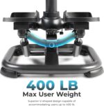 Sunny Health & Fitness 2-in-1 Premium Power Stepper with 400lbs Weight Capacity and Resistance Bands, Low-Impact Cardio, Space-Saving, Height-Adjustable, with Bluetooth and Free SunnyFit App - Image 3