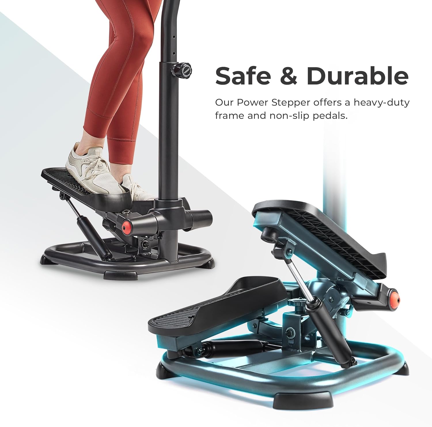 1759688571_Sunny-Health-Fitness-2-in-1-Premium-Power-Stepper-with-400lbs-Weight-Capacity-and-Resistance-Bands-Low-Impact-Cardio-Space-Saving-Height-Adjustable-with-Bluetooth-and-Free-SunnyFit-App.jpg Sunny Health & Fitness 2-in-1 Premium Power Stepper with 400lbs Weight Capacity and Resistance Bands, Low-Impact Cardio, Space-Saving, Height-Adjustable, with Bluetooth and Free SunnyFit App - Image 6