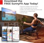 Sunny Health & Fitness 2-in-1 Premium Power Stepper with 400lbs Weight Capacity and Resistance Bands, Low-Impact Cardio, Space-Saving, Height-Adjustable, with Bluetooth and Free SunnyFit App - Image 8