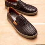 OLUKAI Lae'ahi Lauhala Men's Woven Leather Shoes, Versatile Everyday Leather Sneakers, Easy Slip On Design, All-Day Wear & Comfort - Image 6