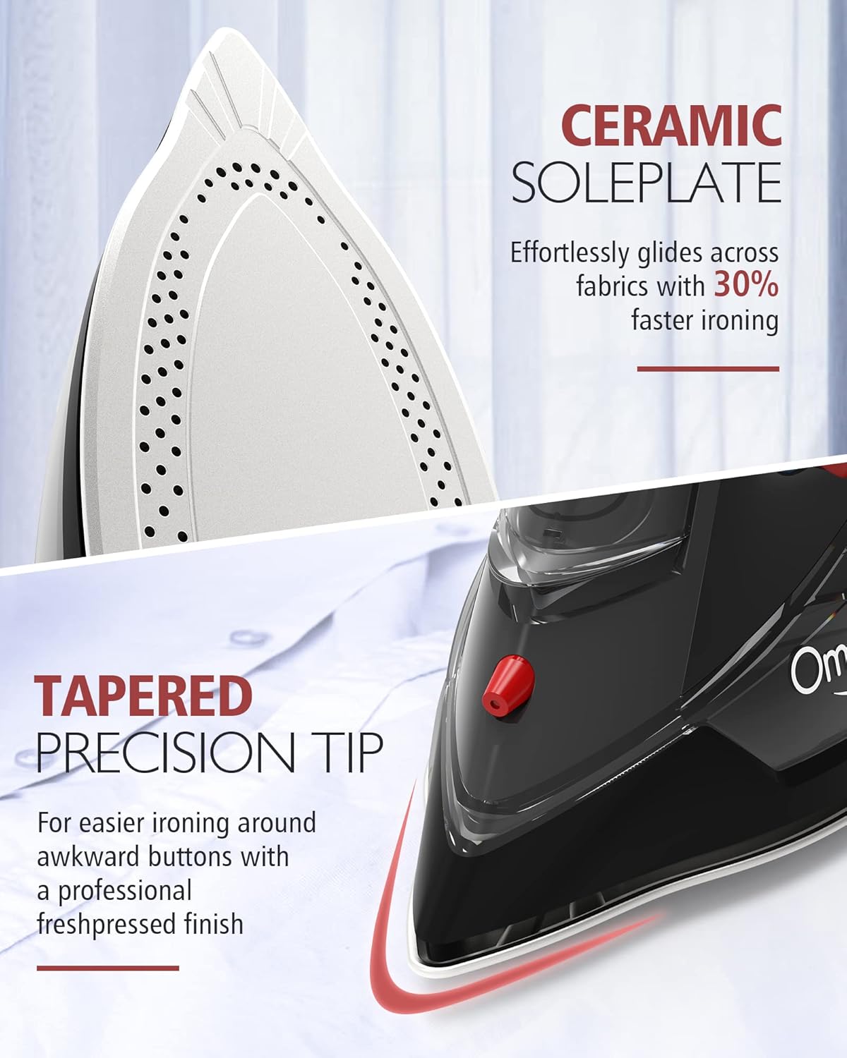 1759689662_Cordless-Iron-for-Clothes-1500W-Steam-Iron-Rapid-Heating-Non-Stick-Ceramic-Soleplate-Auto-Shut-Off-Burst-of-Steam-Self-Clean-Anti-Drip-3-Temperature-Settings-11.84oz-Water-Tank-Black.jpg Cordless Iron for Clothes, 1500W Steam Iron Rapid Heating, Non-Stick Ceramic Soleplate, Auto Shut Off, Burst of Steam, Self-Clean, Anti Drip, 3 Temperature Settings, 11.84oz Water Tank, Black - Image 7