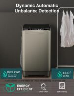 Portable Washing Machine - 2.0 Cu.ft Portable Washer Full-Automatic With LED Display, Compact Washer Ideal for Apartments, Homes, and Dorms, 10 Wash Cycles, Low Noise, IPX4 with Drain Pump - Image 4