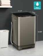 Portable Washing Machine - 2.0 Cu.ft Portable Washer Full-Automatic With LED Display, Compact Washer Ideal for Apartments, Homes, and Dorms, 10 Wash Cycles, Low Noise, IPX4 with Drain Pump - Image 6