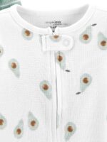 Simple Joys by Carter's Unisex Baby 2-way Zip Thermal Footed Sleep and Play, Pack of 2 - Image 4