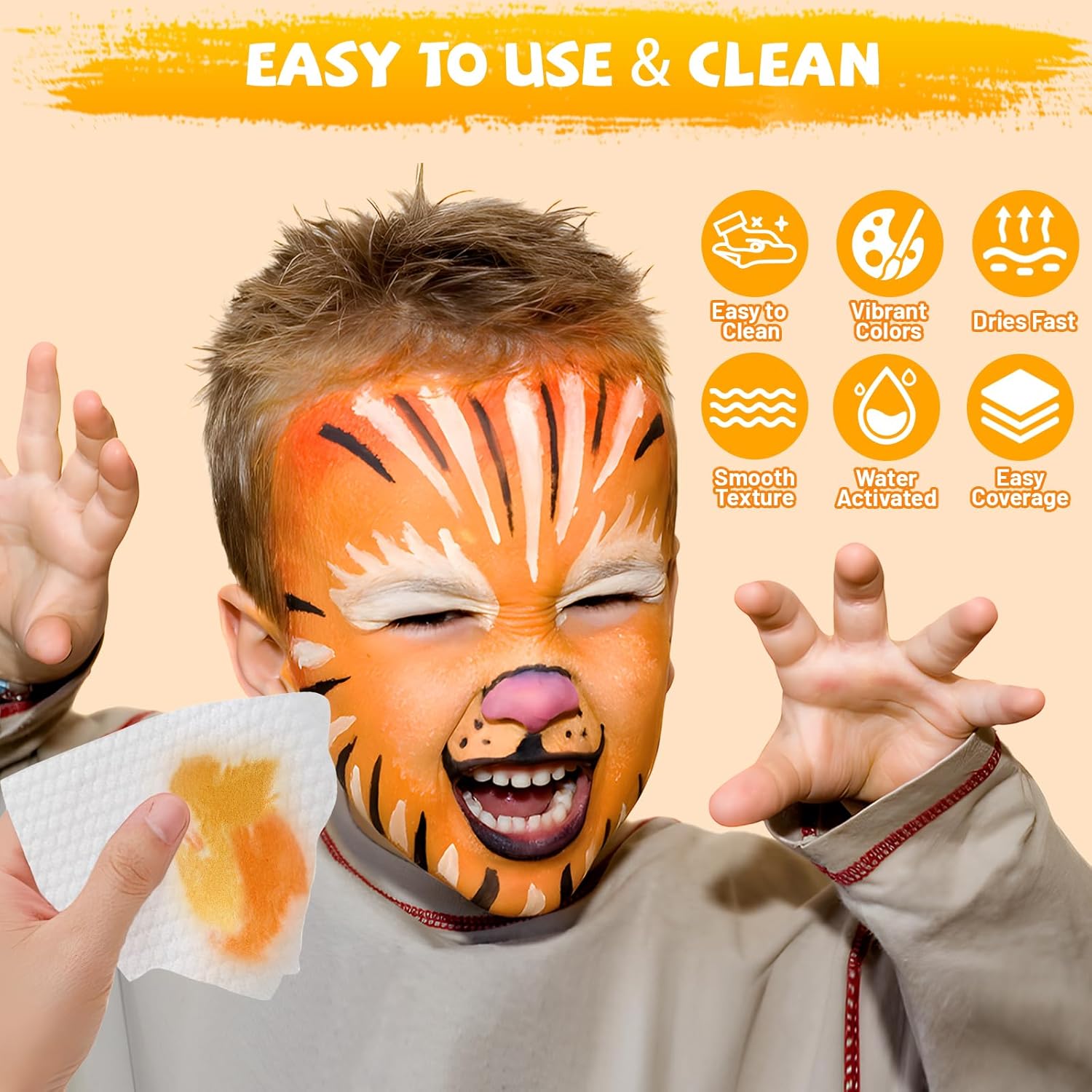 1759693158_54-Colors-Face-Painting-Kit-for-Kids-Non-Toxic-Water-Activated-Face-Paint-Palette-Facepaint-Makeup-Kit-with-Brushes-Stencils-Gems-for-Festivals-Halloween-Carnival-Birthday-Parties.jpg 54 Colors Face Painting Kit for Kids, Non-Toxic Water Activated Face Paint Palette, Facepaint Makeup Kit with Brushes, Stencils, Gems, for Festivals, Halloween, Carnival, Birthday Parties - Image 4