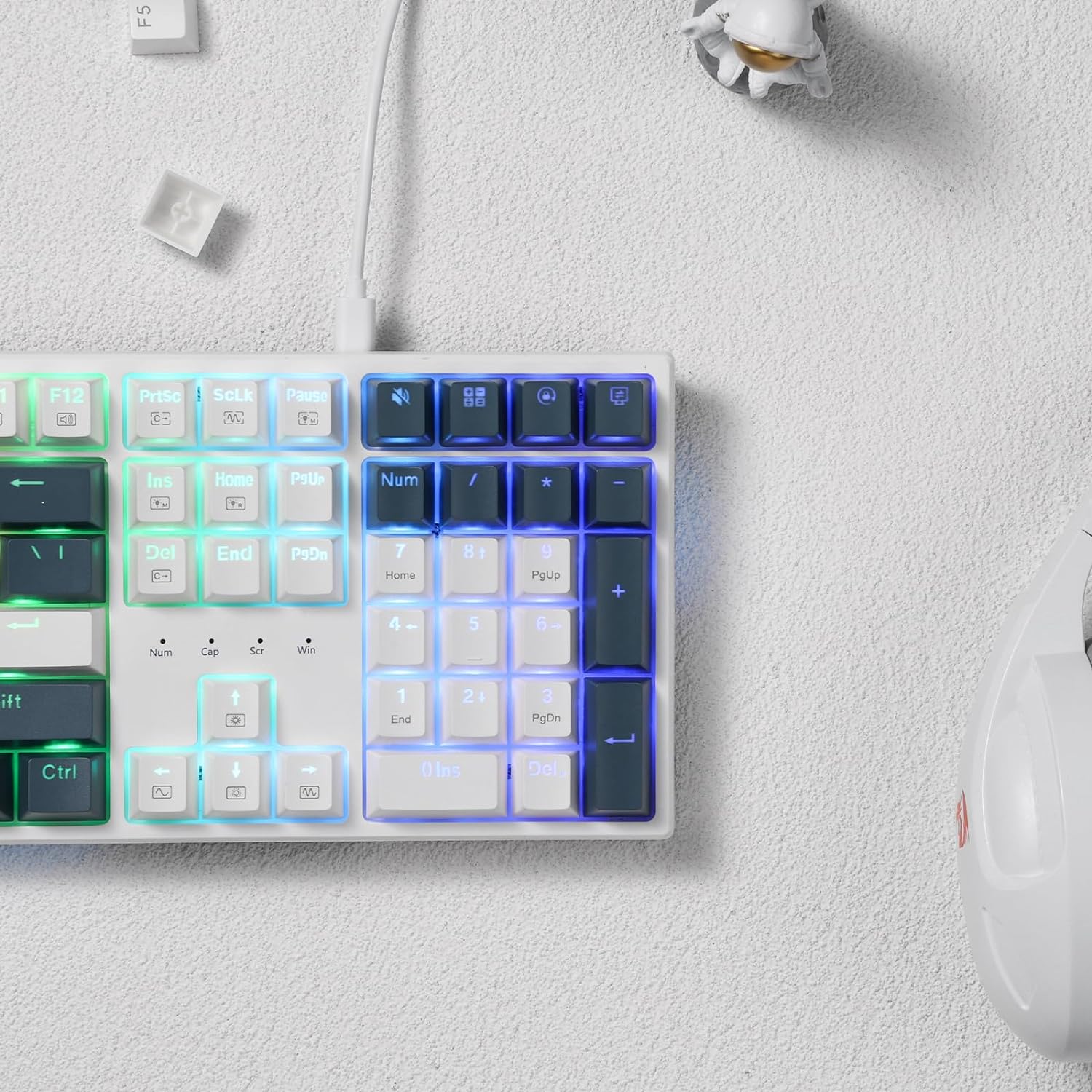1759693650_Redragon-K668-RGB-Gaming-Keyboard-108-Keys-Wired-Mechanical-Keyboard-wExtra-4-Hotkeys-Sound-Absorbing-Foams-Upgraded-Hot-swappable-Socket-Mixed-Color-Keycaps-x-2-Sets-Red-Switch.jpg Redragon K668 RGB Gaming Keyboard, 108 Keys Wired Mechanical Keyboard w/Extra 4 Hotkeys, Sound Absorbing Foams, Upgraded Hot-swappable Socket, Mixed Color Keycaps x 2 Sets, Red Switch - Image 9