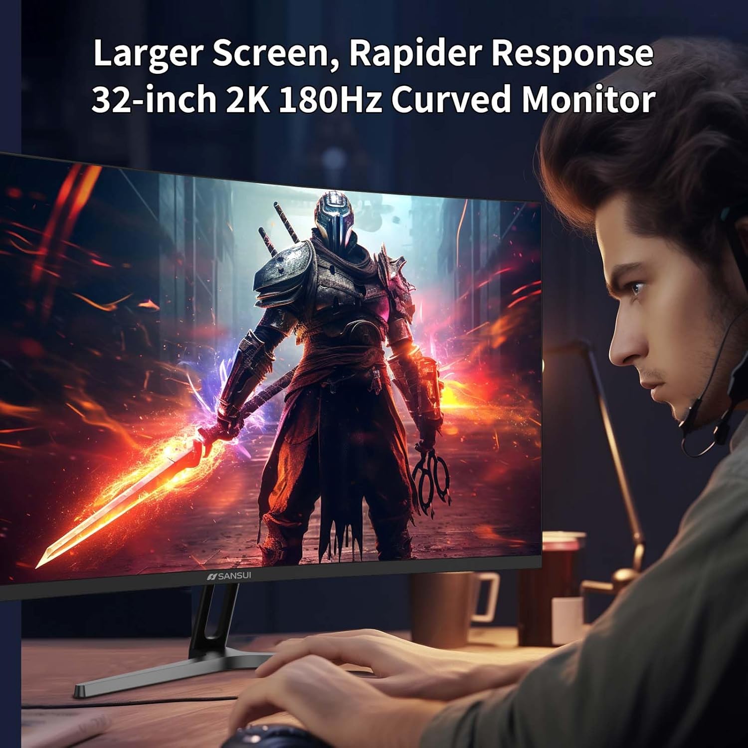 1759693783_SANSUI-32-Inch-Curved-Gaming-Monitor-WQHD-2560-x-1440-180Hz-Curved-1500R-Fast-VA1msOD-HDR-300nits-sRGB-125-DCI-P3-95-FreeSync-HDMI-x2-DP1.4x2DP-Cable-Included.jpg SANSUI 32-Inch Curved Gaming Monitor WQHD 2560 x 1440 180Hz Curved 1500R -Fast VA,1ms(OD), HDR, 300nits, sRGB 125%, DCI-P3 95%, FreeSync, HDMI x2, DP1.4x2(DP Cable Included) - Image 10