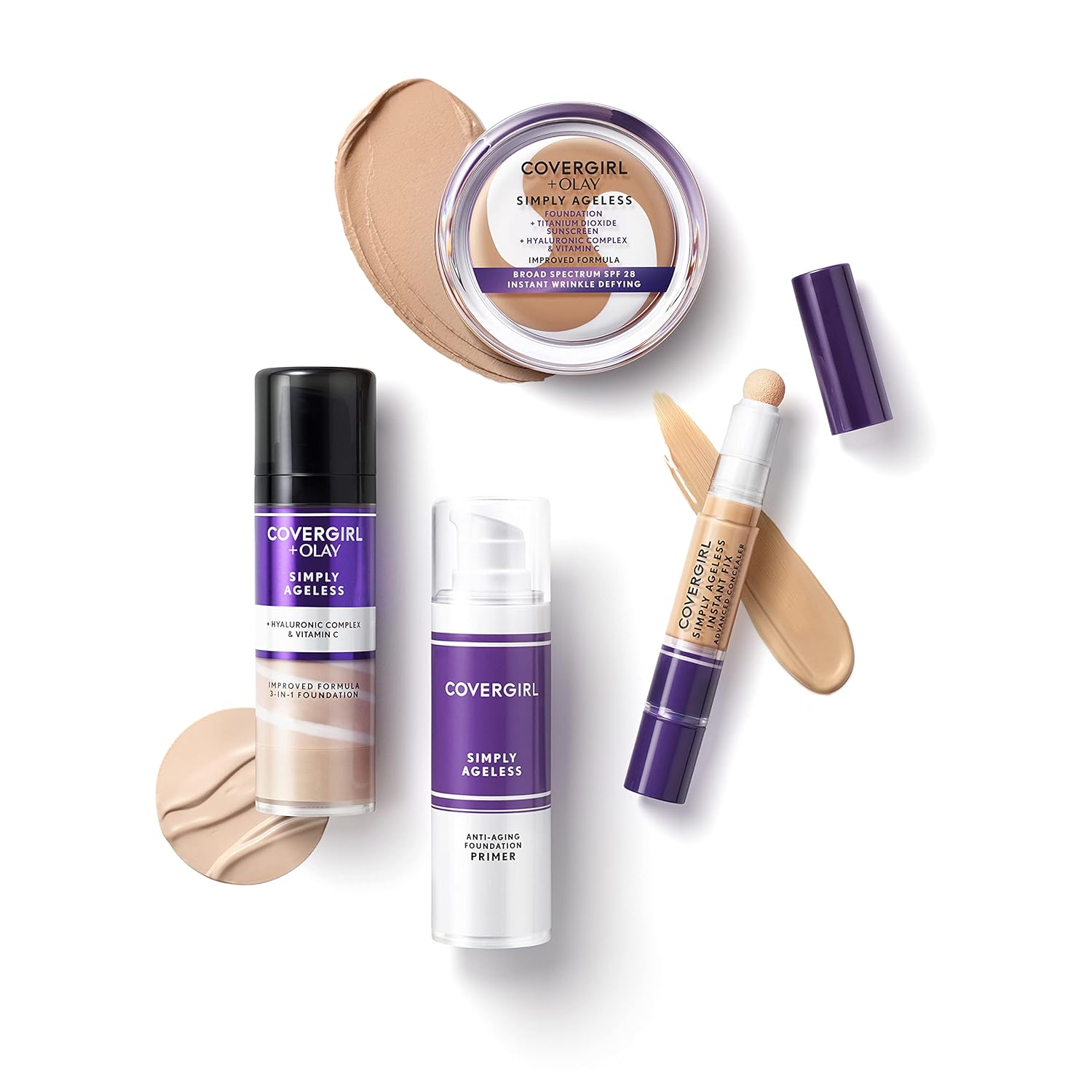 1759694309_COVERGIRL-Simply-Ageless-Instant-Wrinkle-Defying-Foundation-SPF-28-Hyaluronic-Complex-Vitamin-C-215-Natural-Ivory-Pack-of-1.jpg COVERGIRL Simply Ageless Instant Wrinkle Defying Foundation, SPF 28, Hyaluronic Complex & Vitamin C - 215 Natural Ivory, Pack of 1 - Image 5