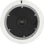 Deco 79 Wood Carved Beading Wall Clock, 22" x 1" x 22", White - Image 4