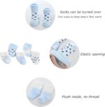 Newborn Baby Boy Girl Caps Mittens Socks Set Cotton Baby Essentials Accessories (Hats+Gloves+Socks) - Image 4